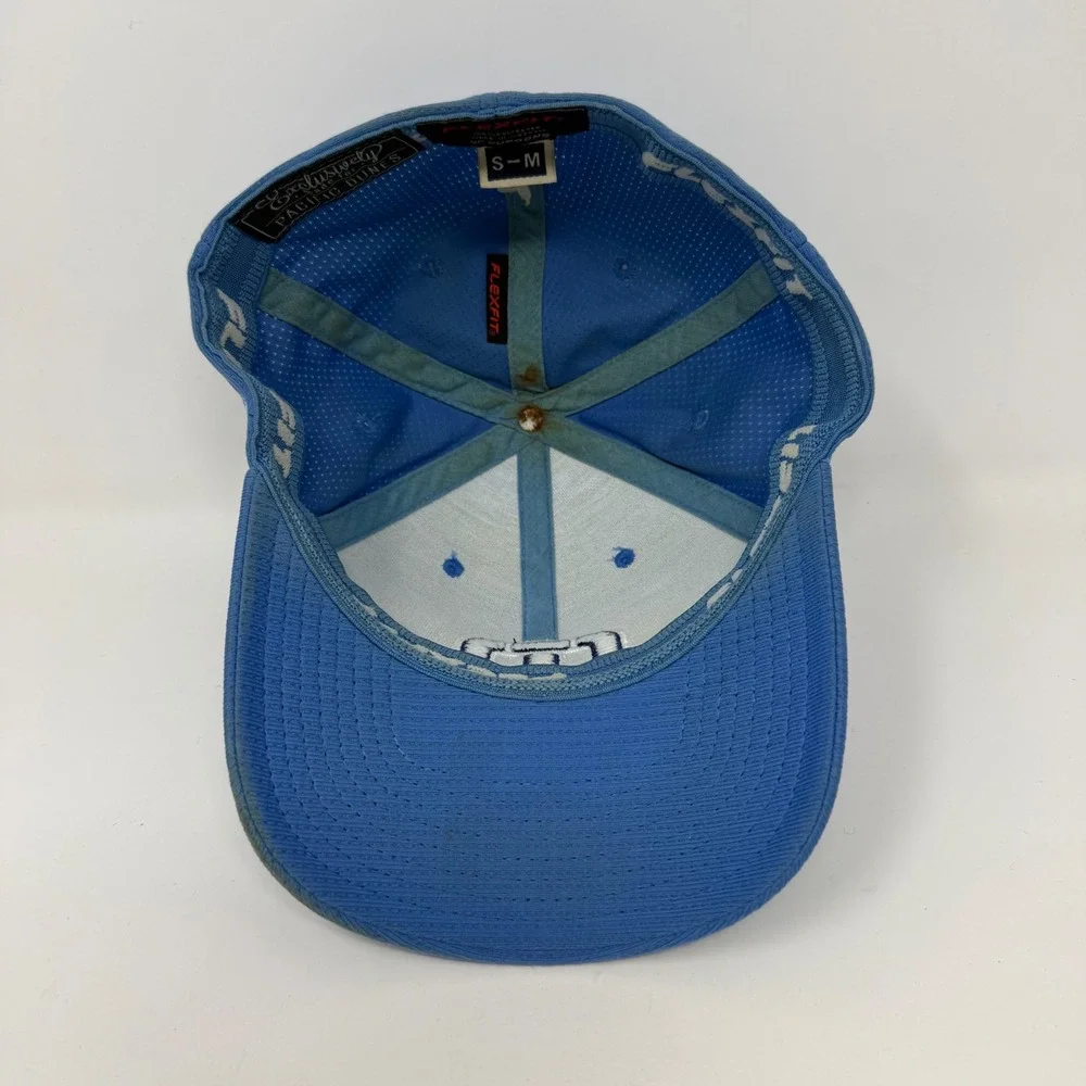 TravisMathew Pacific Dunes Blue Flexfit Golf Hat Mens Size XL Embroidered Bandon